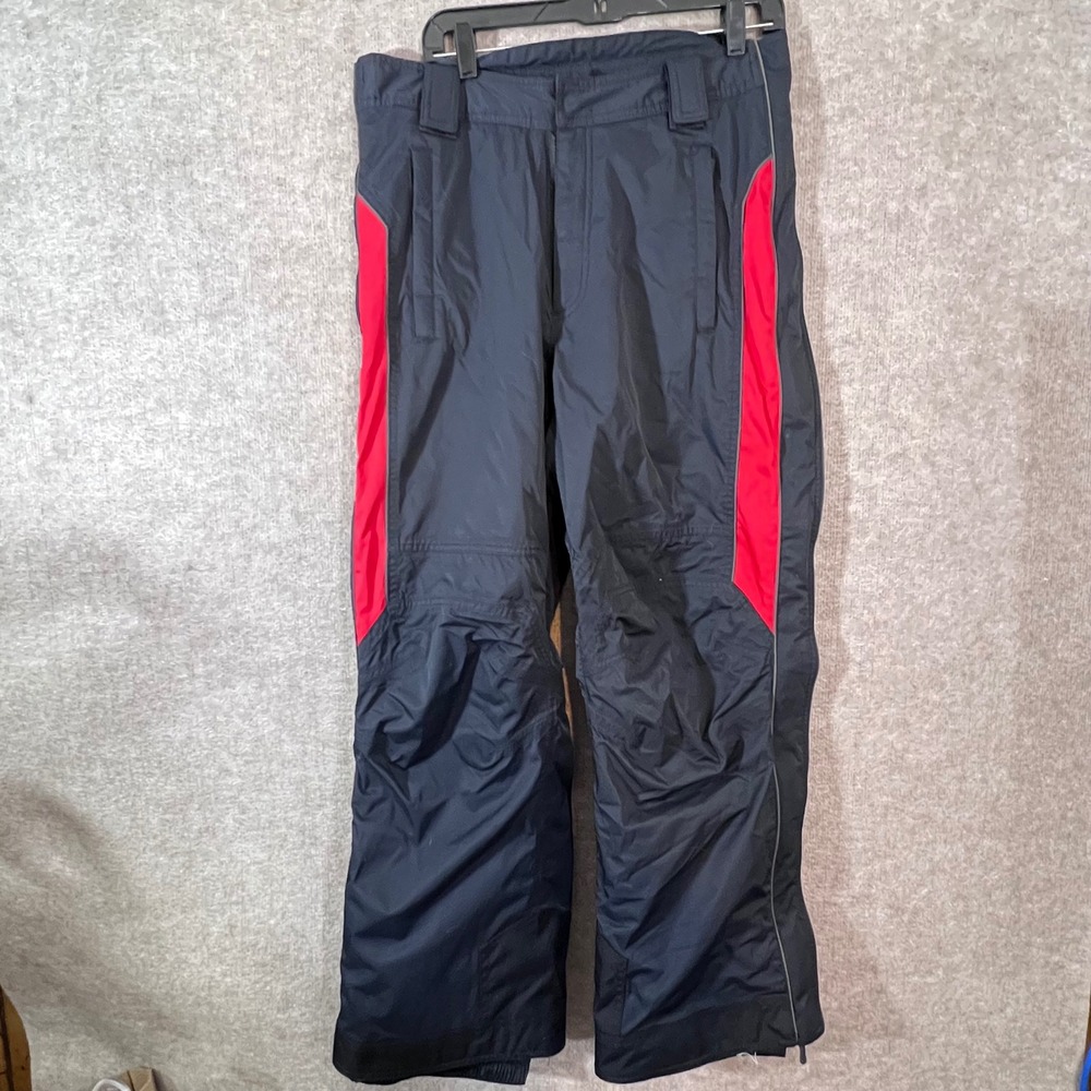 Obermeyer vector Ski Pants Mens Med 32 Black Red Snowboard Insulated Gorpcore